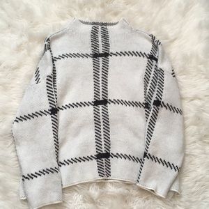 White & Black Sweater